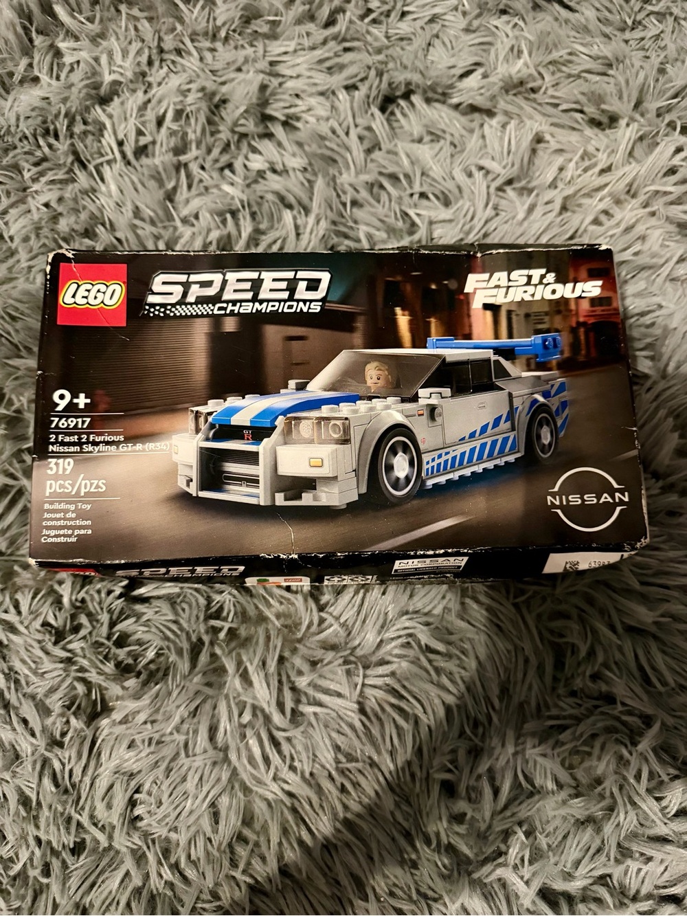 LEGO Speed Champions White and Blue Nissan Skyline GT-R (R34) Set